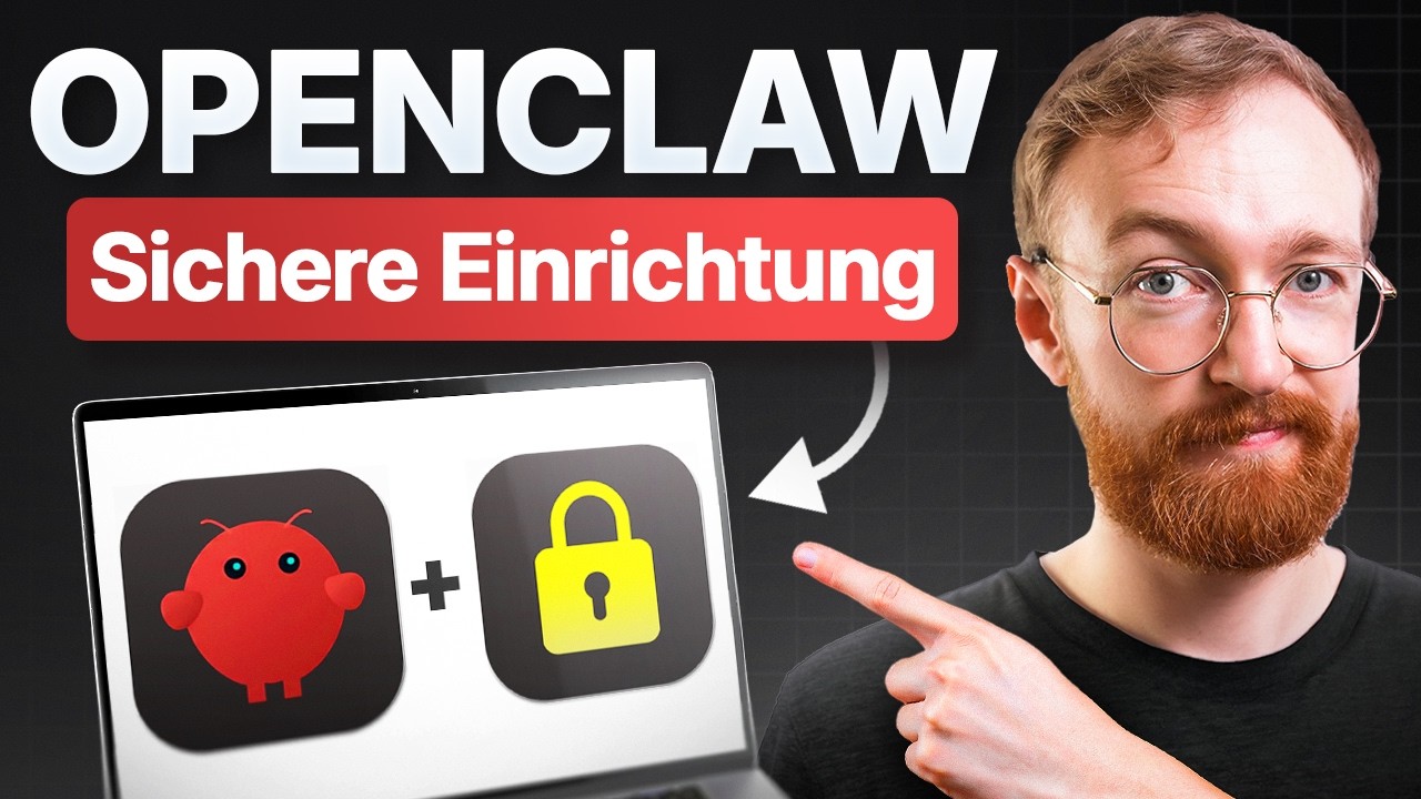 SICHERE OpenClaw Einrichtungsanleitung (ClawdBot-Tutorial) - YouTube