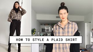 5 Outfits, 1 Plaid Shirt | How To Style A Plaid Shirt For Fall