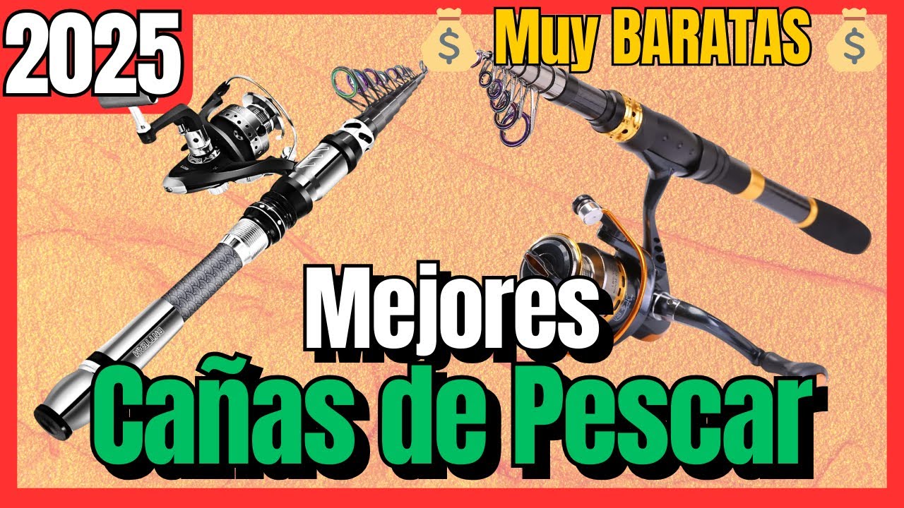 🎣 Las 7 mejores CAÑAS DE PESCAR BARATAS de Amazon [2025] Calidad y Precio ✅ Buenas y Baratas