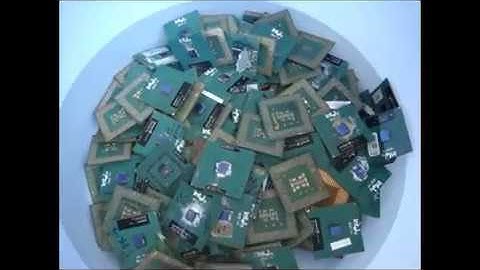 Gold Recovery from Computer CPUs or Processors HD