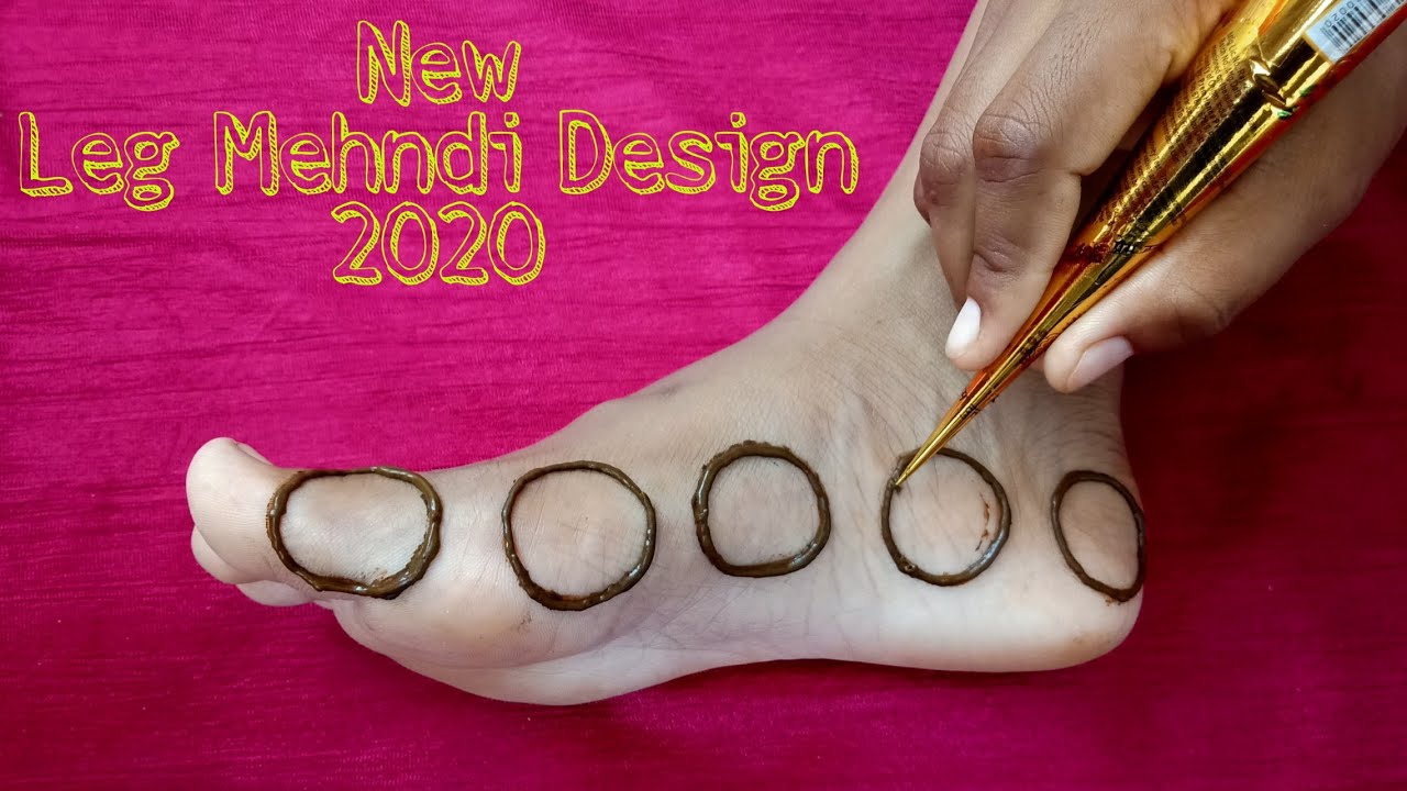 पैरों के लिए सरल व आसान मेहंदी | simple and easy mehandi design with ...