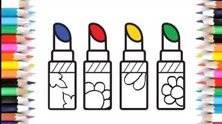 How to draw lipstick 💄drawing 👄 lipstick drawing easy for kids 💄 step by step lipstick drawings