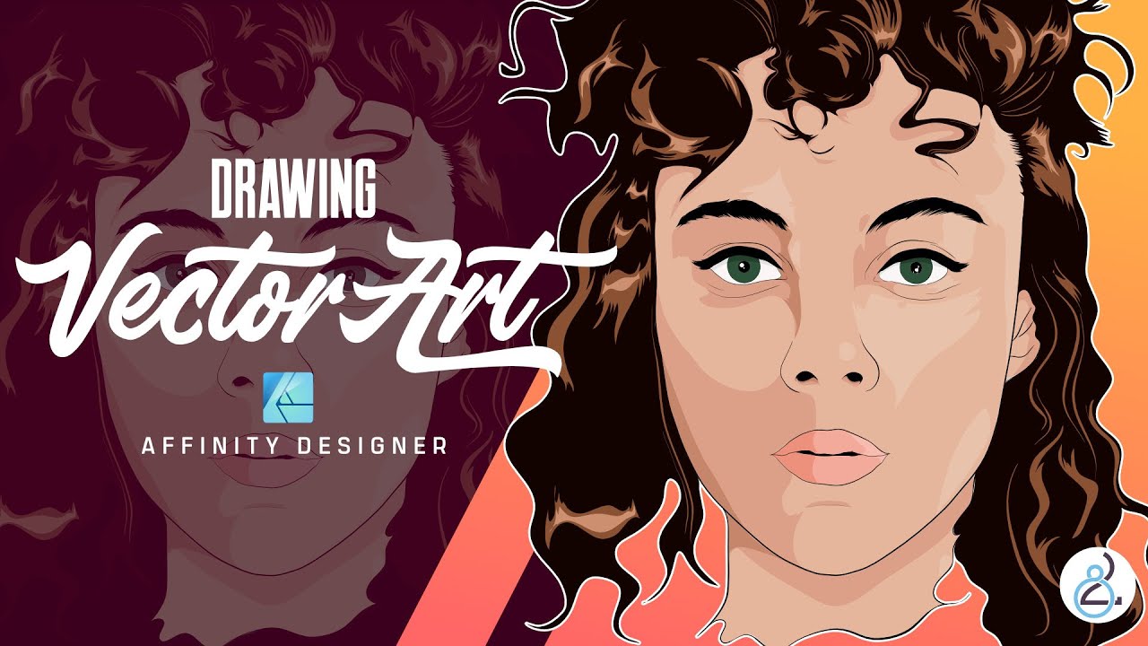 Affinity Designer | 🎨 Vector Portrait Speed Art Process - YouTube