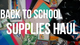 BACK TO SCHOOL SUPPLIES HAUL 2017 | COLLEGE EDITION