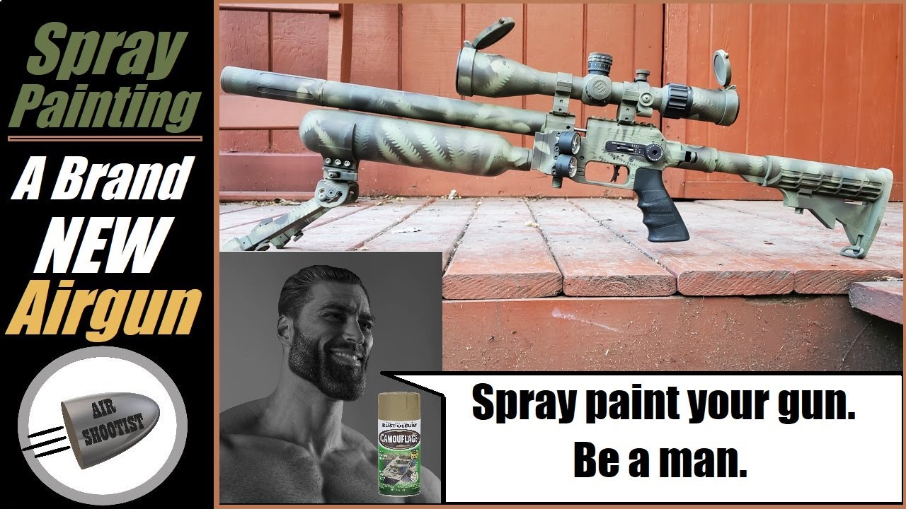 Spray Paint Your Gun. Be A Man. 🎨Camo Spray Painting a Brand New FX Panthera Hunter Compact