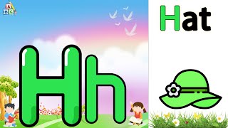 #08 letter H capital and h small for kids  ||  H h سلسلة تعلم حروف اللغة الانجليزية حرف