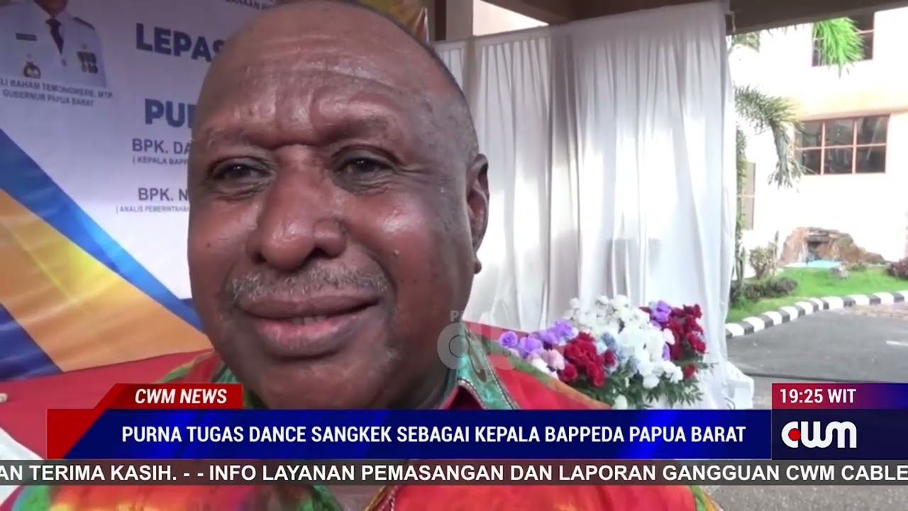 PURNA TUGAS DANCE SANGKEK SEBAGAI KEPALA BAPPEDA PROVINSI PAPUA BARAT