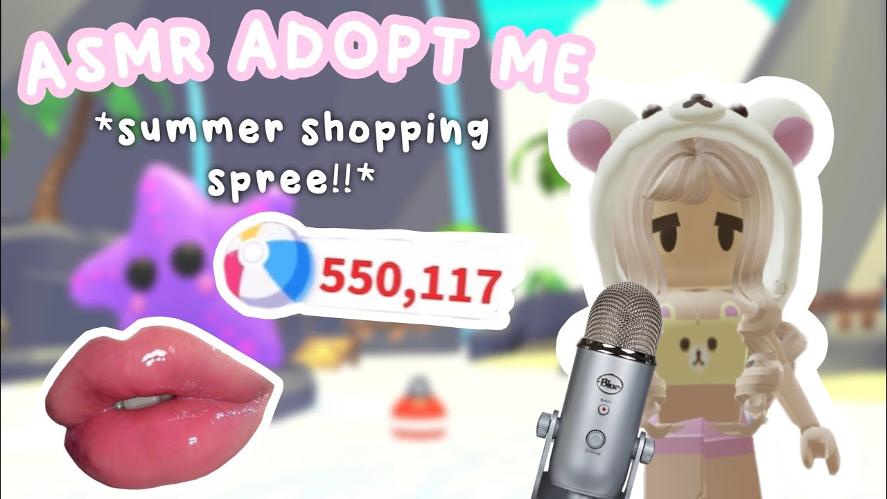 ASMR ROBLOX ADOPT ME || *SUMMER SHOPPING SPREE!!*