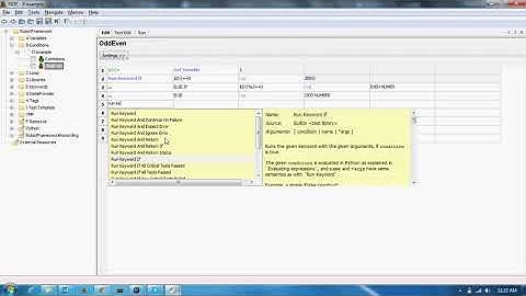 RobotFramework: 2. If-Else
