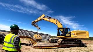 TRANSPORTANDO EXCAVADORA 350 CATERPILLAR A EL HONGO