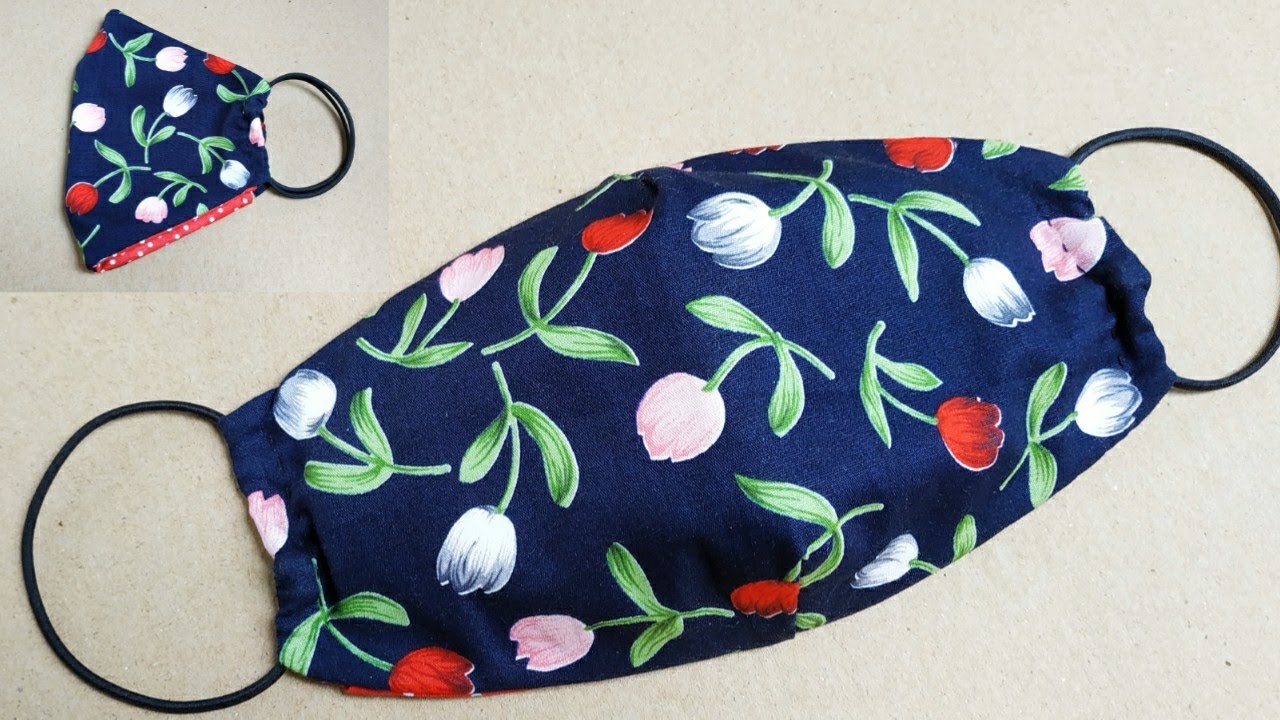 No Sewing Machine Cloth Face Mask With Filter Pocket Cara Membuat Masker Kain Dengan Jahit Tangan Youtube