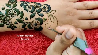 Stylish Beautiful EID 2021 Special Mehndi Design || Easy Simple Mehndi Design for Hand