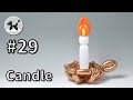 Candle - How to Make Balloon Animals #29 / バルーンアートの作り方 #29 (ロウソク)