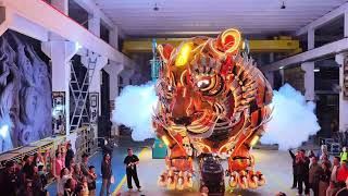 🐯 The giant tiger Dongdong has officially awakened!. ⚡️#Dongdong #GiantTiger #MechanicalArt