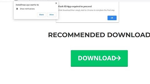 Installnow.xyz Flash SD App scam removal.