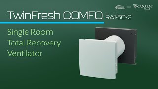TwinFresh COMFO RA1-50-2 Single Room Total Recovery Ventilator