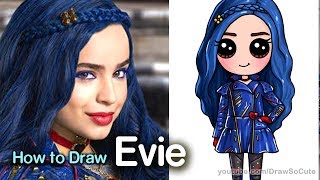 How to Draw Evie | Disney Descendants 2 - YouTube