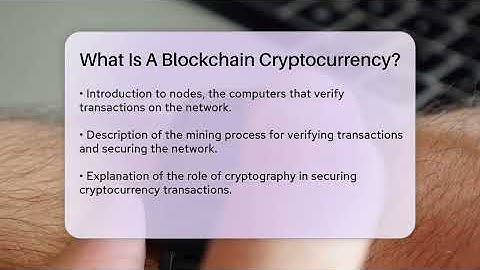 What Is A Blockchain Cryptocurrency? - Talking Tech Trends