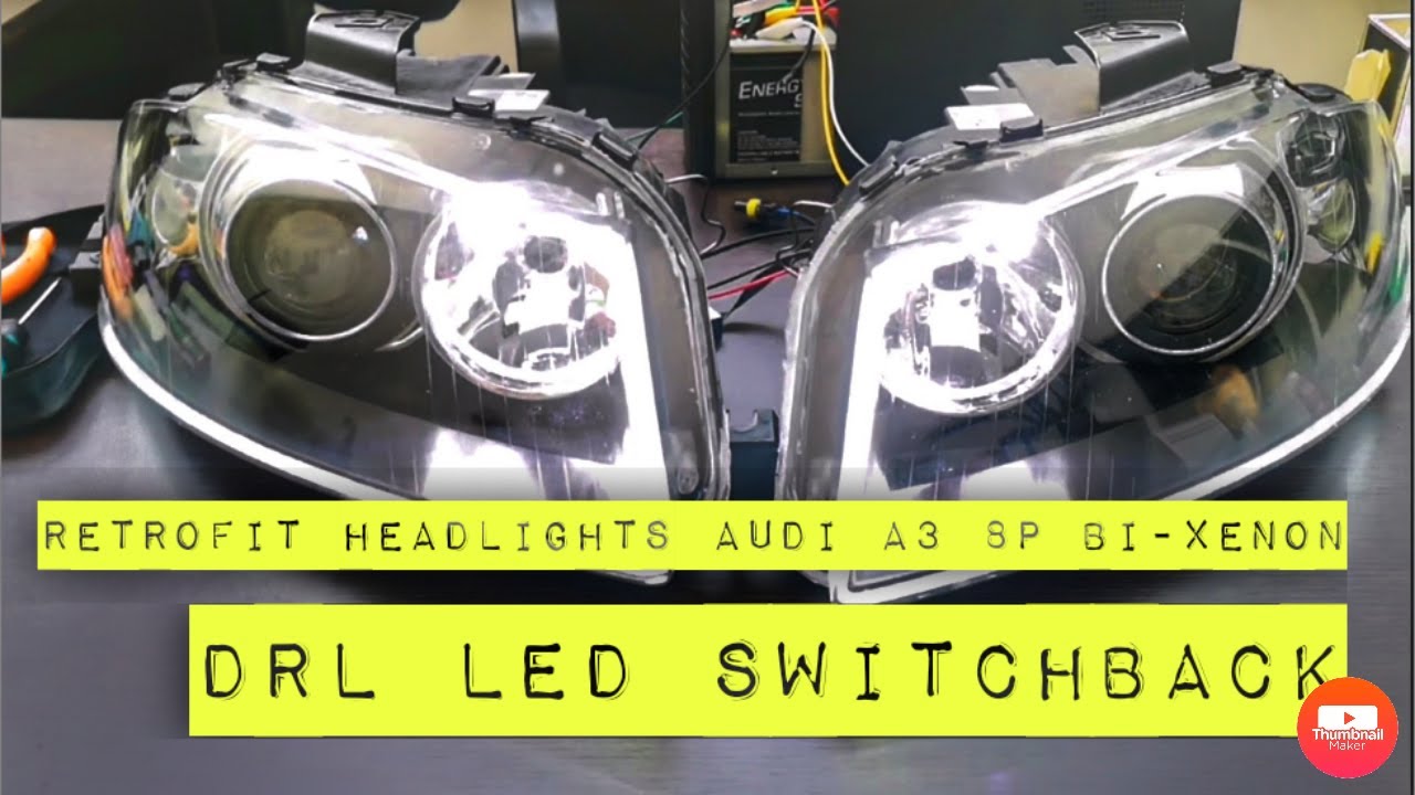 Audi A3 8P Headlight repair & upgrade kits HID xenon LED