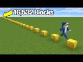 Jumping 16,532 Blocks to Break A Minecraft World Record