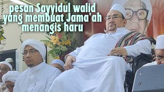 Jamaah Peringatan Maulid menangis mendengar ceramah Sayyidil Walid Habib Ali bin Abdurrahman Assegaf