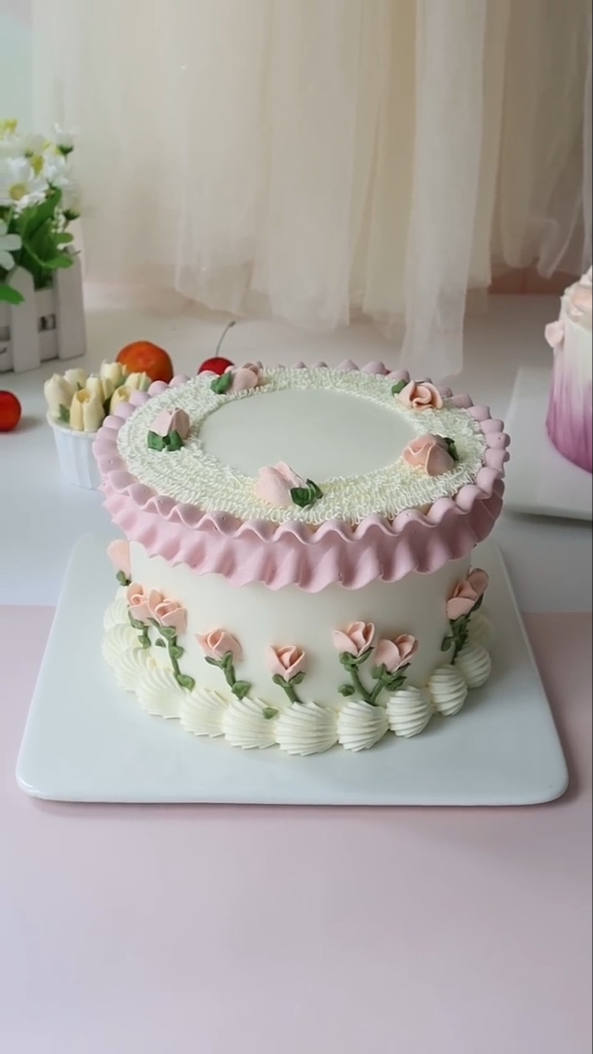 Learn cake from scratch, Western pastry baking training, birthday cake training #shorts
