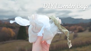 minimalist crafting 💐 | DIY lavender sachets