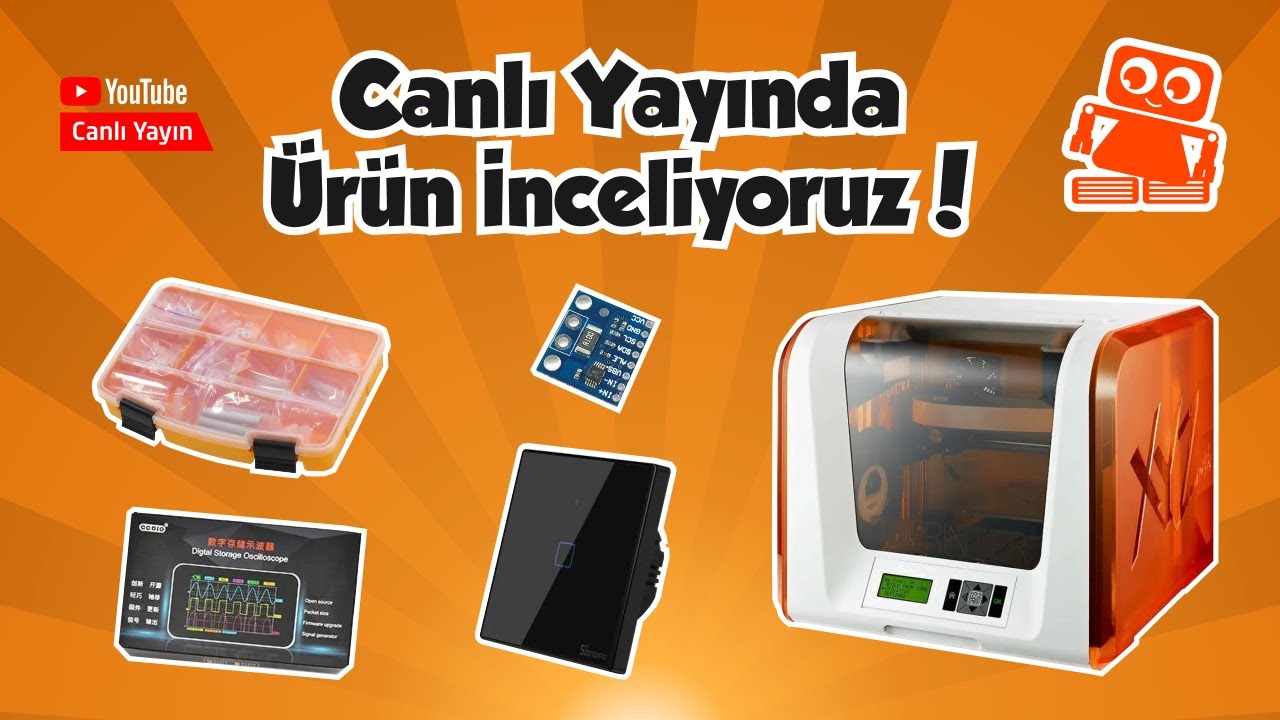 中トロページ① XYZ Da Vinci Jr.1.0 3D Yazıcısını Canlı Yayında İnceliyoruz