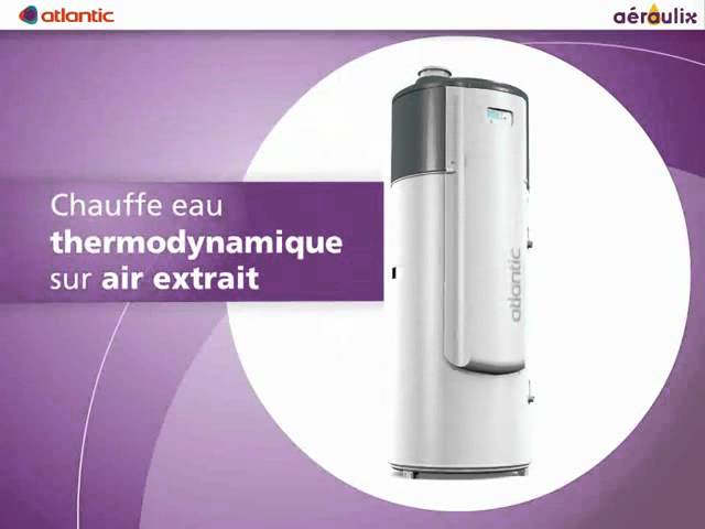 Chauffe-eau thermodynamique Aeraulix CI2 Atlantic - Eau chaude - sanitaire