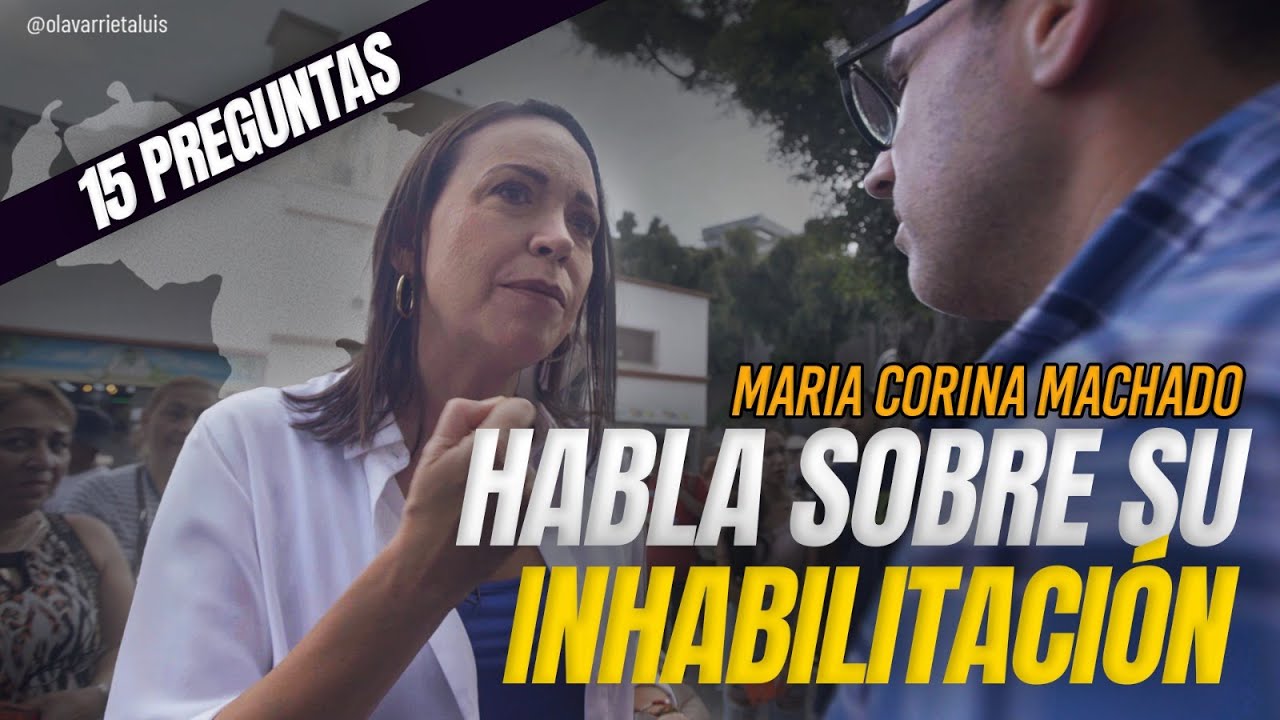 MARÍA CORINA MACHADO: ¿QUIÉN dice que NO me voy a INSCRIBIR?