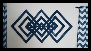 DIY - Easy Omni Geometry Upcycled Paper Wall Art Decor