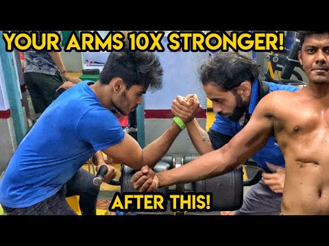 Prepping my Arms for Arm Wrestling Competition | Full workout tutorial ...