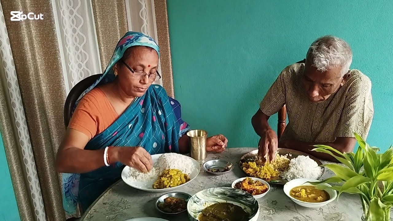 চিংড়িমাছদিয়ে লাউয়ের ঘন্ট,বেগুন দিয়ে রুইমাছের ঝাল রান্না,চমৎকার স্বাদে খাওয়া।dailyvlog#cooking