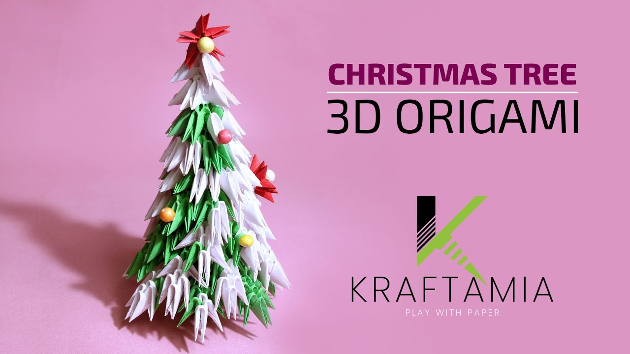 3D Origami Tree | How to make Paper Christmas Tree | Christmas Tree | # ...