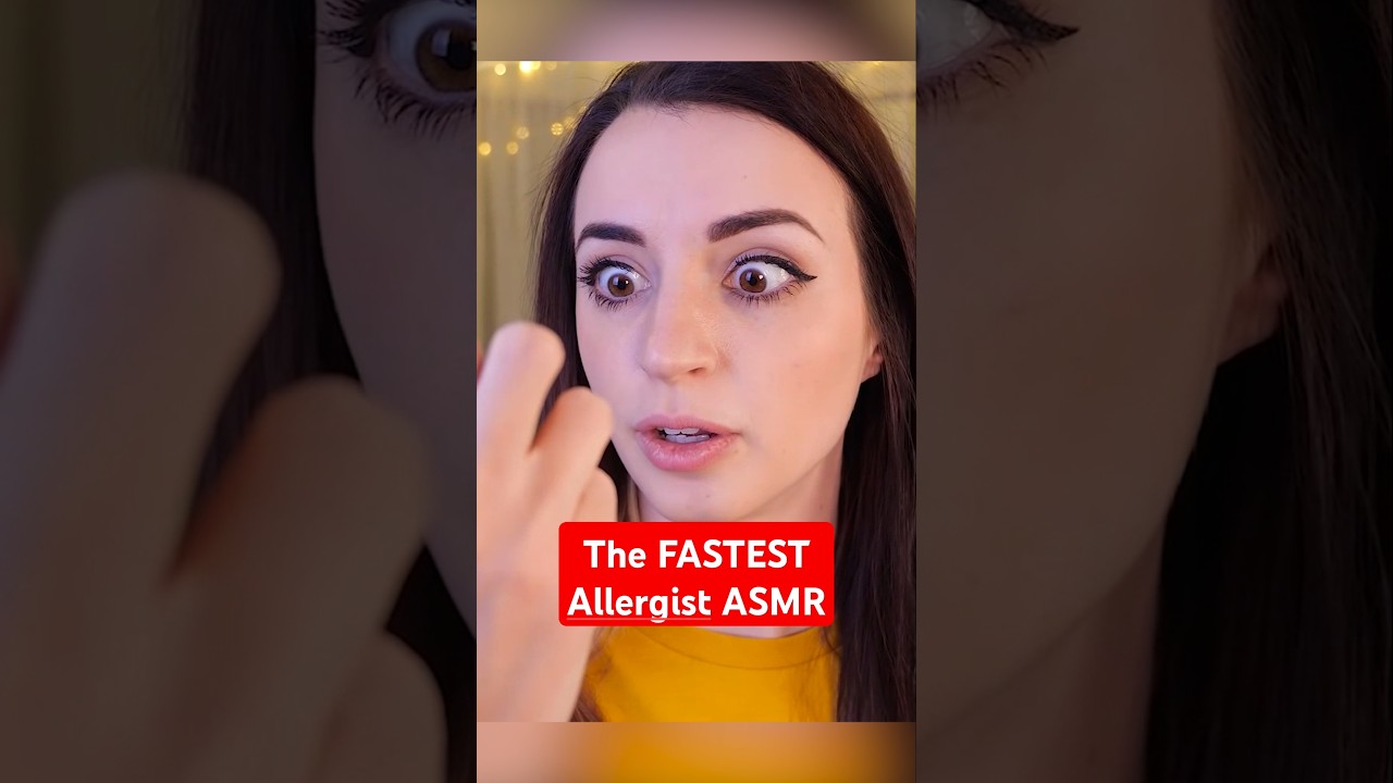 The FASTEST Allergist ASMR #asmr #shorts