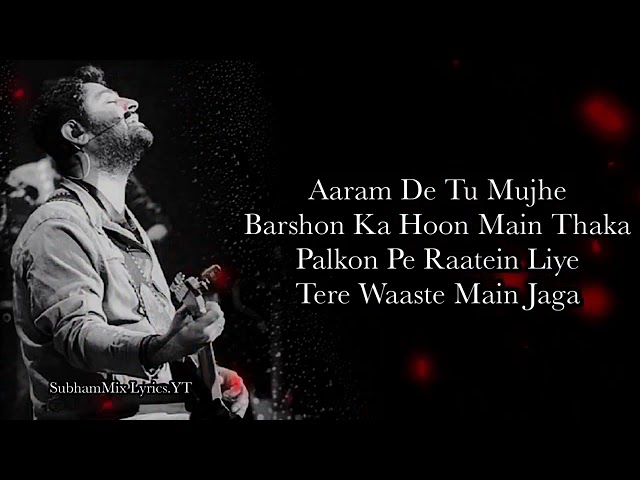 Saanson Ko (LYRICS) - Arijit Singh I SubhamMix Lyrics class=