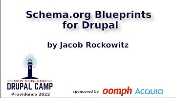SCHEMA.ORG BLUEPRINTS FOR DRUPAL