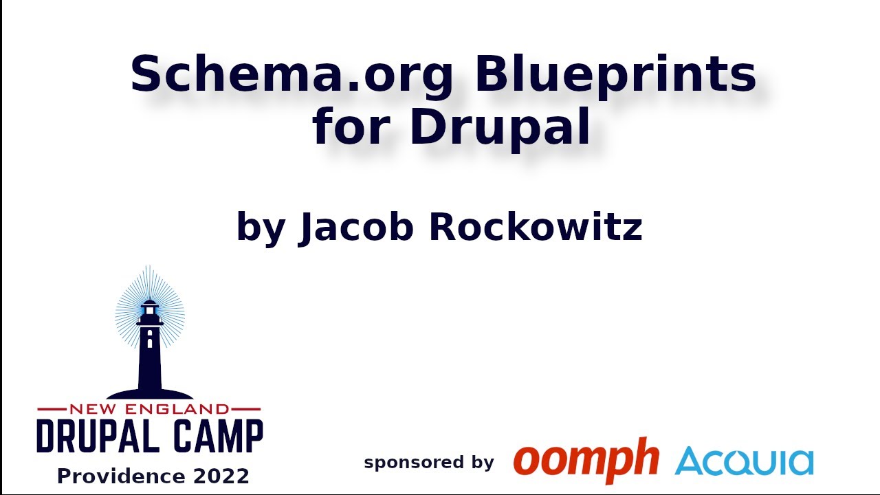 SCHEMA.ORG BLUEPRINTS FOR DRUPAL - YouTube