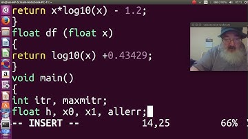 Newton raphson method in c language demonstrated by Ian Martin Ajzenszmidt.