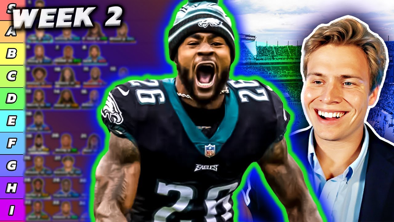 Updated Top 36 RB Rankings & Tiers Week 2 Fantasy Football YouTube
