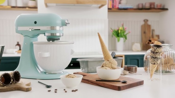 Biscoff Ice Cream with KitchenAid Stand Mixer - My Fussy Eater