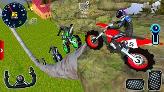 Mega Ramp Motocros Dirt Bike Stunt Racing Simulator #3 - Extreme Offroad Outlaws Android Gameplay