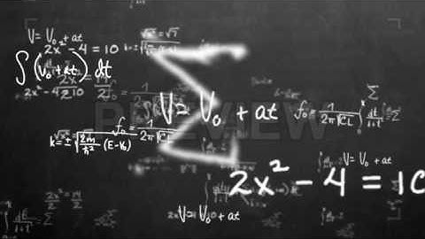 Black Math Equations and Formulas Stock Motion Graphics