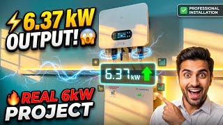 π± SECRET Behind 6.37kW Output from a 6kW Solar System! β‘ Complete Installation Tour π₯π‘
