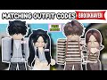 Girl and boy matching outfit codes for brookhaven rp berry avenue and bloxburg 