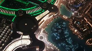 نافورة دبي مول من أعلى برج خليفة