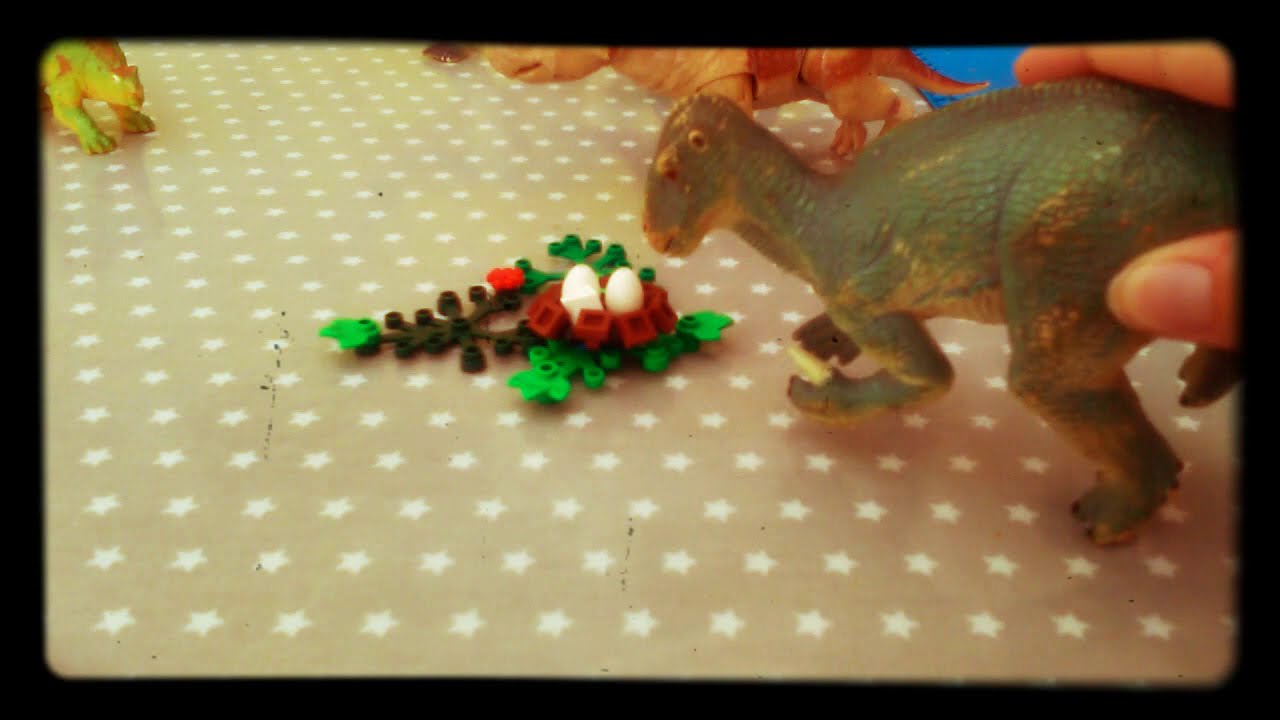 Disney Dinosaur Carnotaur attack scene toy style attempt 2