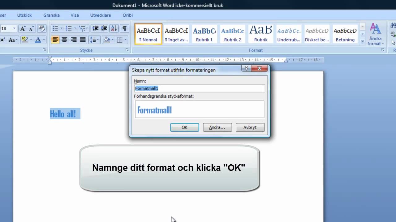 Hur Gör Man En Innehållsförteckning I Word