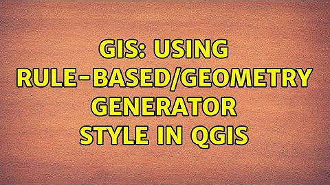 GIS: Using Rule-based/Geometry generator style in QGIS