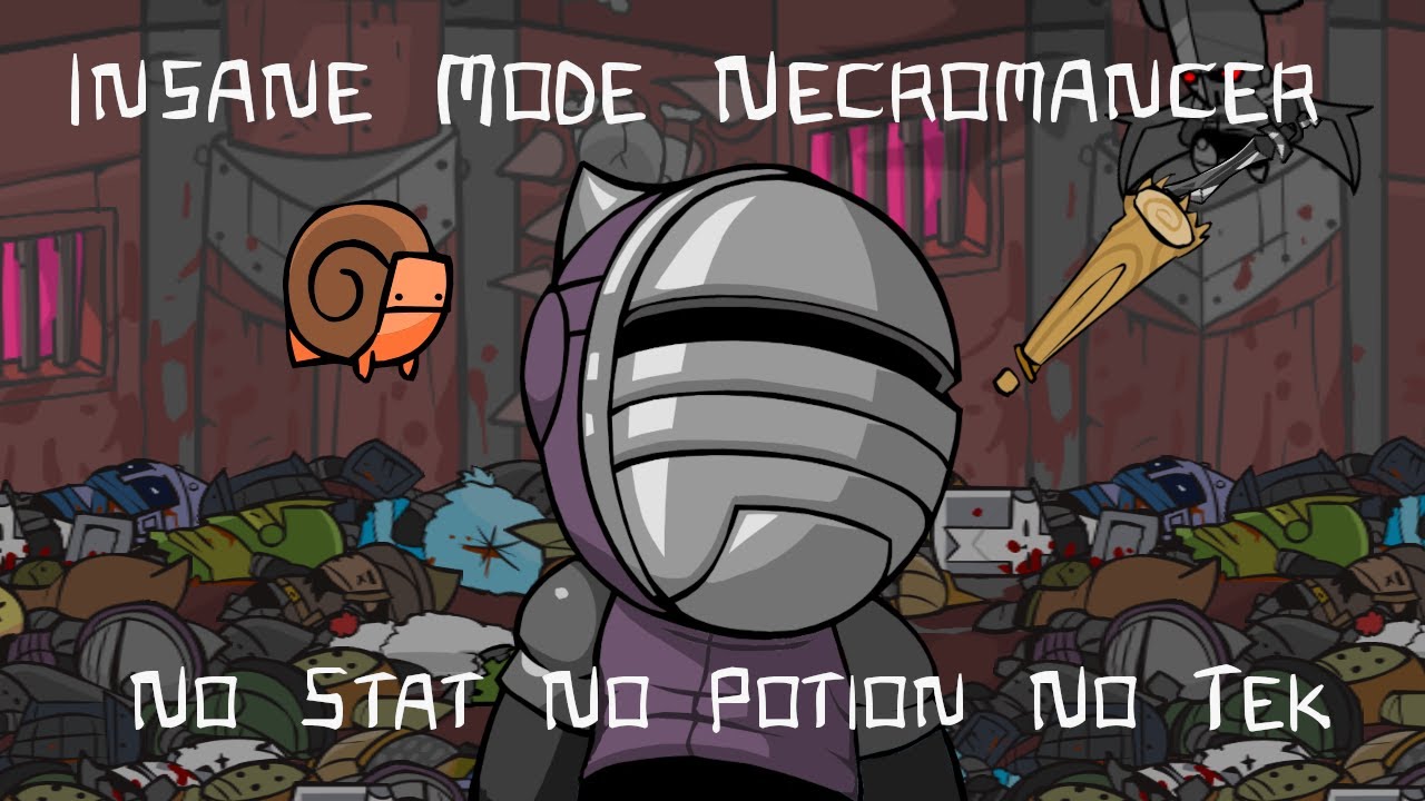 Castle Crashers Insane Mode Necromancer No Stat No Potion No Tek